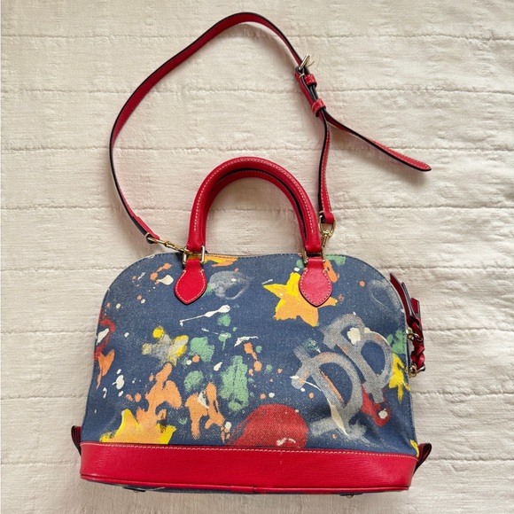 Dooney & Bourke Denim Fabric with Graffiti print - Picture 3 of 6